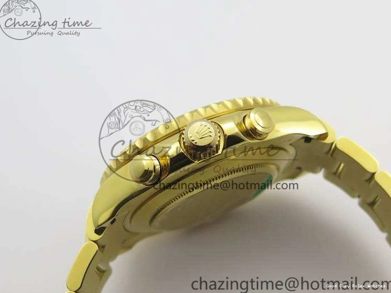 Best AAA Replica Sites Edition 3577 Bracelet II YG On YachtMaster YG Cozy 116688 Ceramic Bezel Best A White 1:1 Blue Dial JF 1224